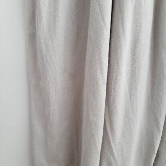 ZARA Surplice Faux Wrap Maxi Dress Long Slit Grey Sz S Flawed - Picture 10 of 16